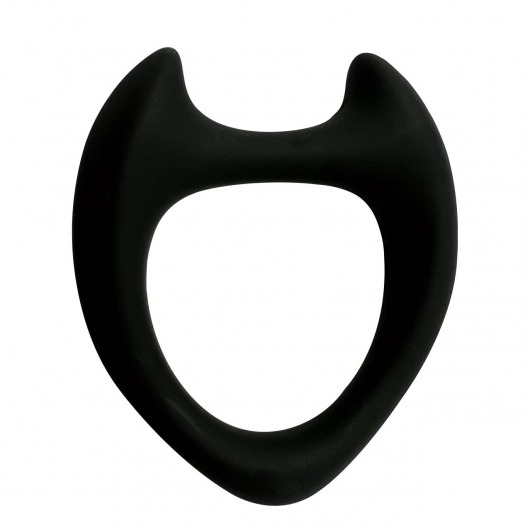 Черное эрекционное кольцо с рожками Wooomy Toro M - Adrien Lastic - в Москве купить с доставкой