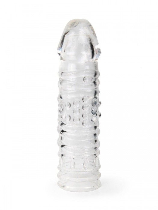 Прозрачная закрытая насадка на пенис - 17 см. - Sex Expert - в Москве купить с доставкой