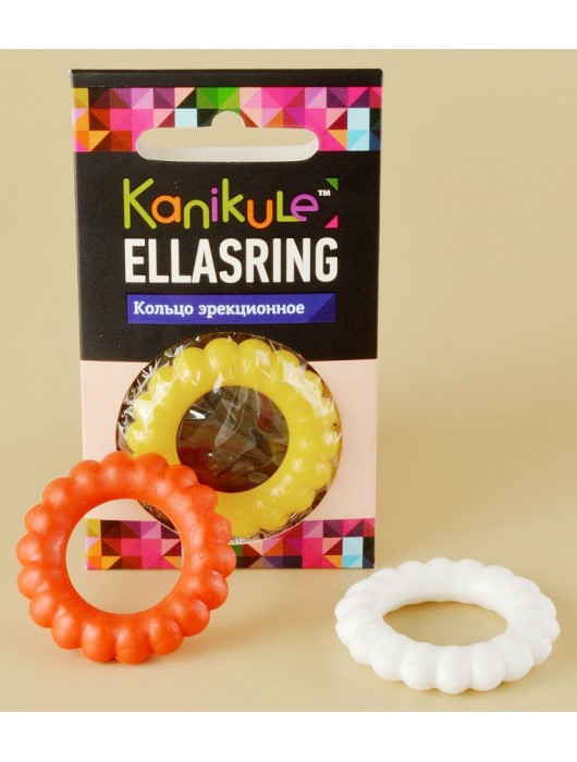 Цветное рельефное эрекционное кольцо Ellasring - Sitabella - в Москве купить с доставкой