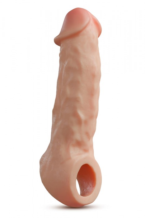 Телесная насадка-удлинитель Intrepid 9.25 Inch Realistic Penis Extender Sleeve - 23,5 см. - Blush Novelties - в Москве купить с доставкой