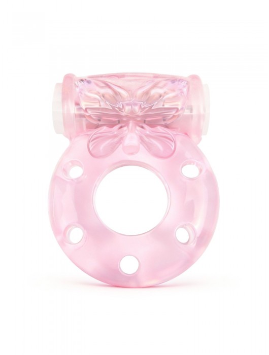 Розовое эрекционное виброкольцо с бабочкой - 1137 - в Москве купить с доставкой