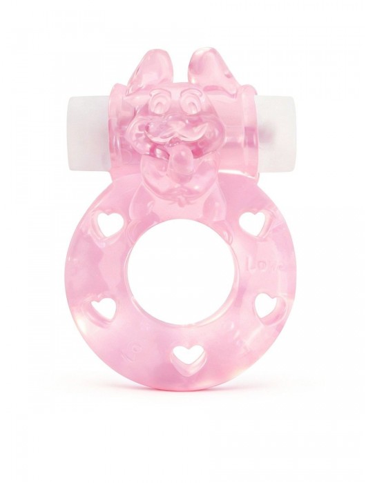 Розовое эрекционное виброкольцо в форме зайчика - 1137 - в Москве купить с доставкой