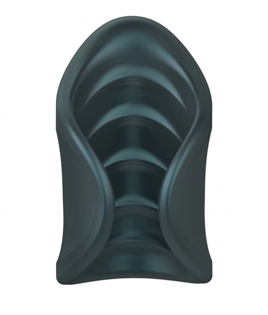 Серый сквозной мастурбатор с вибрацией Manwan Starter - Manwan - в Москве купить с доставкой