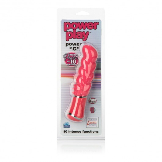 Розовый вибромассажер Power Play Power G - 11,5 см. - California Exotic Novelties
