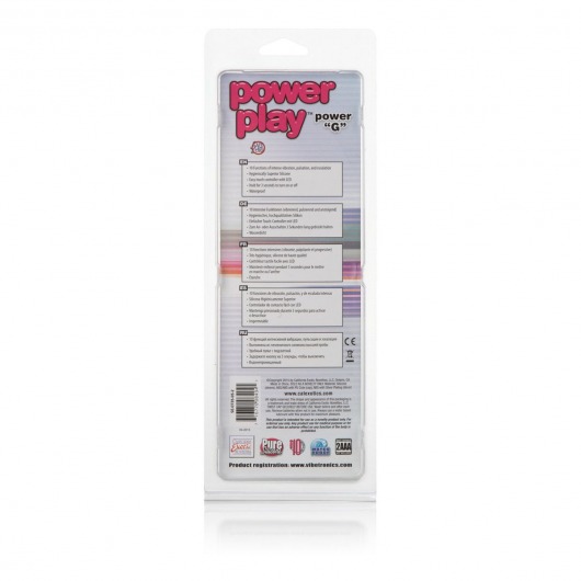 Розовый вибромассажер Power Play Power G - 11,5 см. - California Exotic Novelties