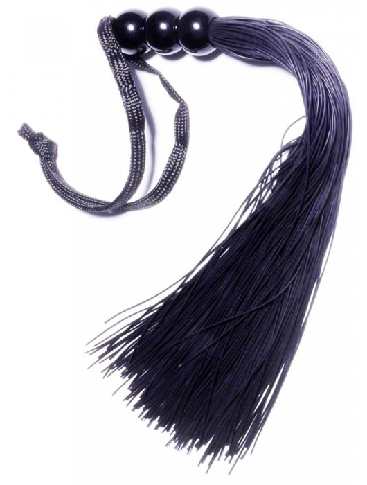 Черная силиконовая плетка - 25,4 см. - Boys of Toys - купить с доставкой в Москве