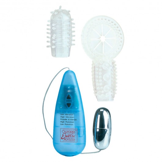Микровибратор 5 Function Vibro-Ring plus Tickler - California Exotic Novelties