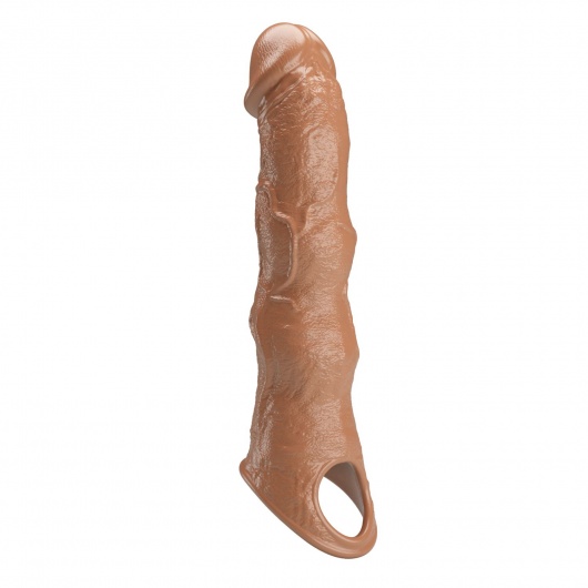 Карамельный фаллоудлинитель с 3 вставками - 28 см. - Baile - в Москве купить с доставкой