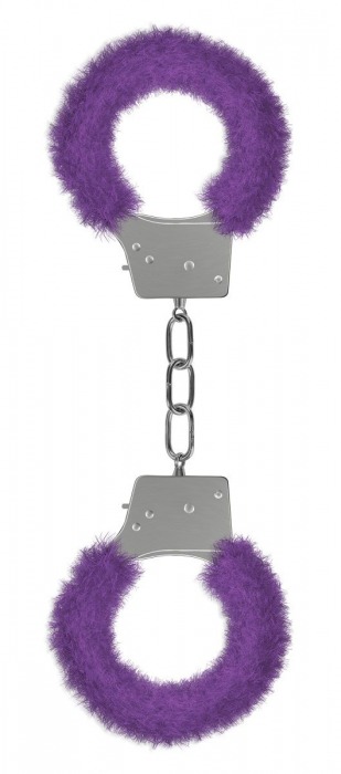 Пушистые фиолетовые наручники OUCH! Purple - Shots Media BV - купить с доставкой в Москве