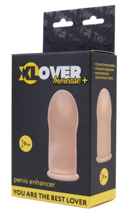 Удлиняющая насадка из латекса - 9 см. - ToyFa - в Москве купить с доставкой