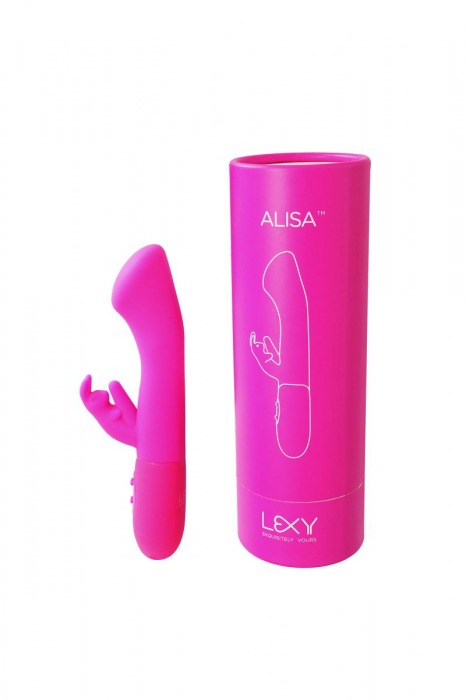 Розовый вибратор Alisa - 18,5 см. - Lexy