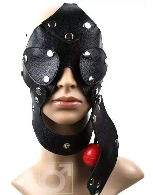 Разъёмная шлем-маска с кляпом - Подиум - купить с доставкой в Москве