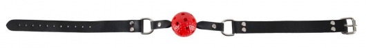 Классический кляп с красным шариком Knebel - Orion - купить с доставкой в Москве