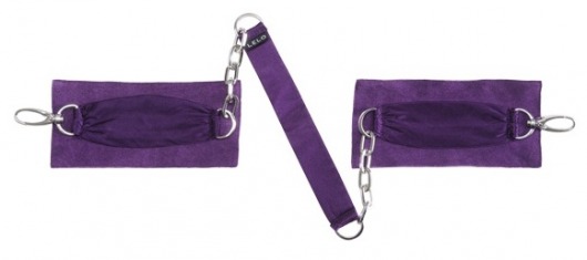 Фиолетовые шелковые наручники с цепочкой Sutra - Lelo - купить с доставкой в Москве