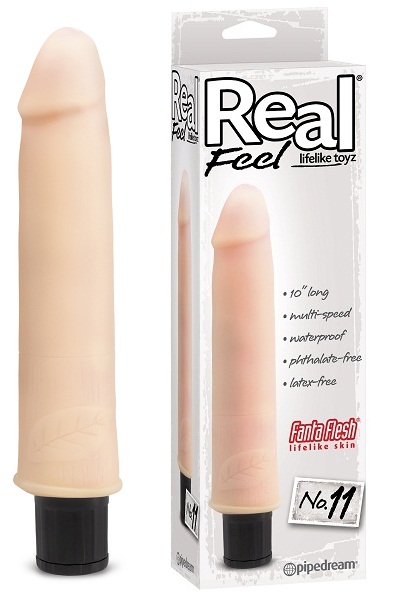 Реалистичный вибромассажер Real Feel Lifelike Toyz №11 - 26 см. - Pipedream