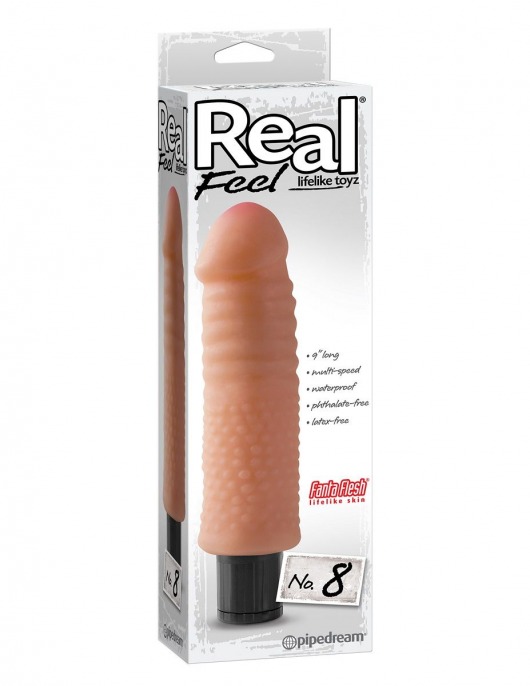 Реалистичный вибромассажер Real Feel Lifelike Toyz №8 - 22,2 см. - Pipedream