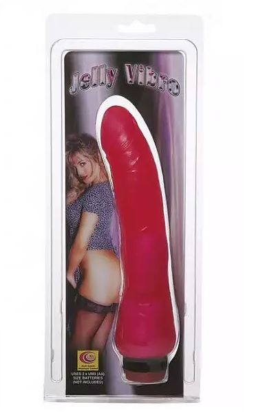 Гелевый вибратор Slight Bend Lightly Veined Jelly Vibe - 20 см. - NMC