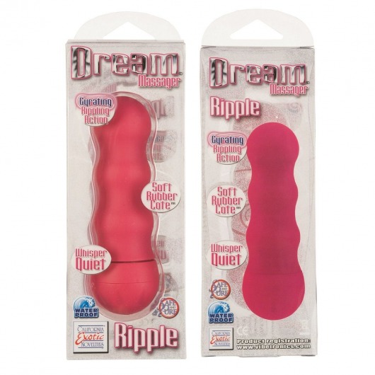 Розовый вибромассажёр Dream Massagers Ripple Vibes - 11 см. - California Exotic Novelties