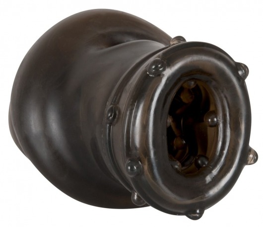 Насадка на пенис Rebel smoke с рёбрышками и отверстием под мошонку - Orion - в Москве купить с доставкой