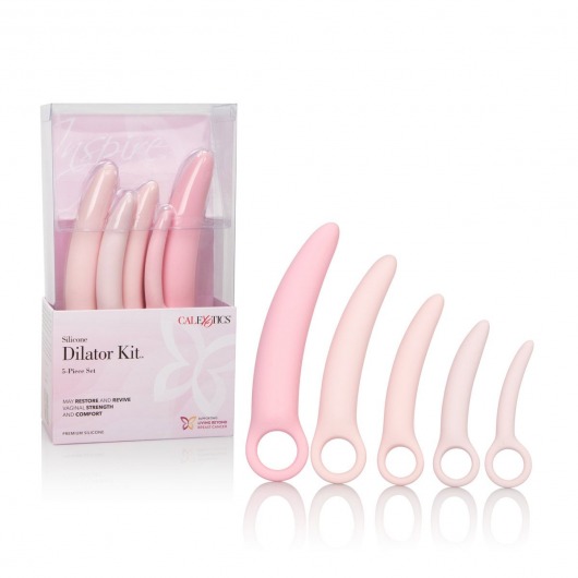 Набор из 5 фаллоимитатров разного размера Sili Dilator 5 P - California Exotic Novelties