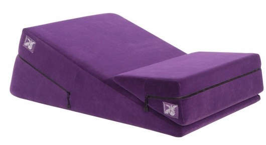Фиолетовая подушка для секса из двух частей  Liberator Wedge/Ramp Combo - Liberator - купить с доставкой в Москве