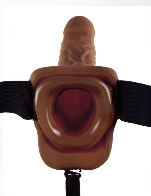 Полый мужской фаллопротез Hollow Strap-On with Balls - 24 см. - Pipedream - купить с доставкой в Москве