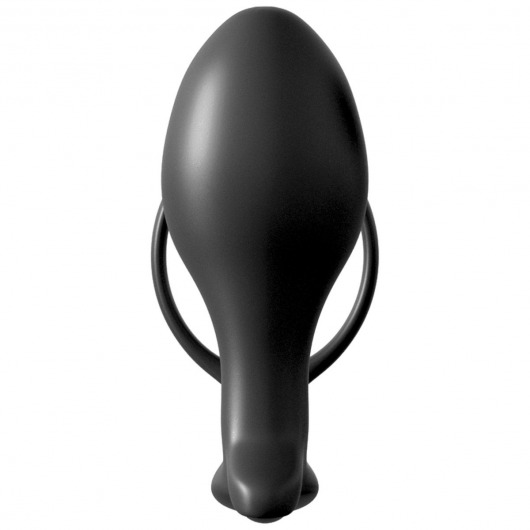 Эрекционное кольцо Ass-Gasm Cockring Advanced Plug с анальной пробкой - Pipedream