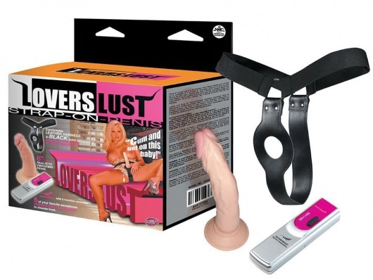 Поясной вибратор-страпон Lovers lust - 15,2 см. - NMC - купить с доставкой в Москве
