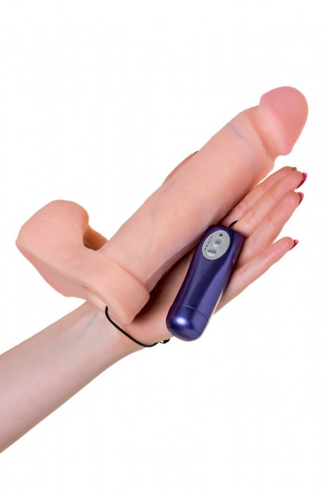 Страпон с 2 насадками и вибрацией UniStrap - 20 и 18 см. - LOVETOY (А-Полимер) - купить с доставкой в Москве