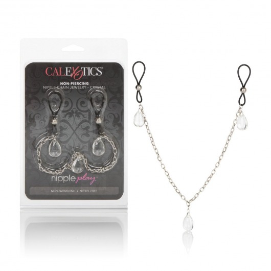 Зажимы на соски Non-Piercing Nipple Chain Jewelry - California Exotic Novelties - купить с доставкой в Москве