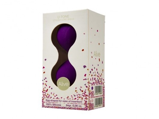 Фиолетовые вагинальные шарики U-tone - Adrien Lastic
