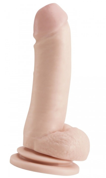 Телесный фаллоимитатор 8  Dong with Suction Cup - 19,1 см. - Pipedream