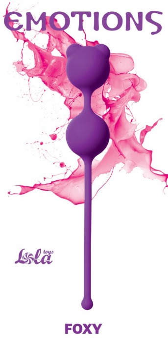 Фиолетовые вагинальные шарики Emotions Foxy - Lola Games