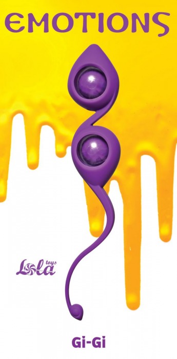 Фиолетовые вагинальные шарики Emotions Gi-Gi - Lola Games