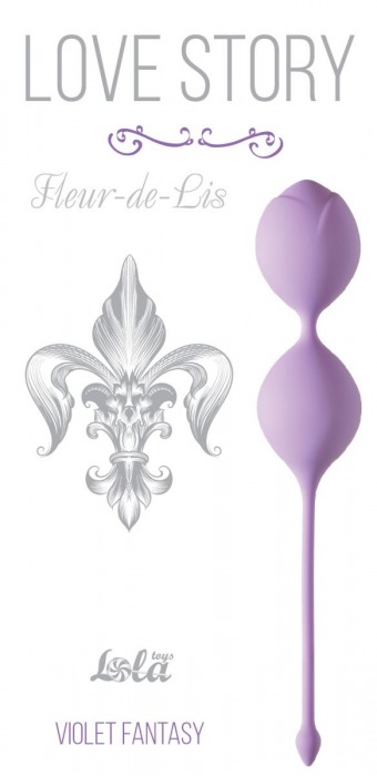 Сиреневые вагинальные шарики Fleur-de-lisa - Lola Games