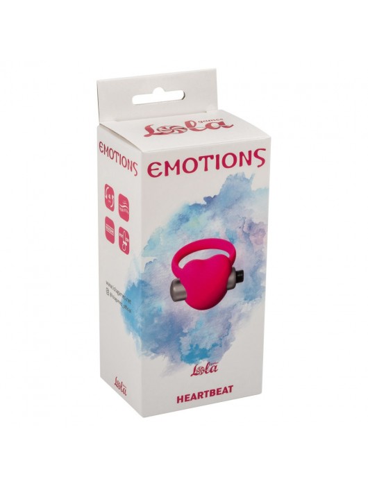 Розовое эрекционное виброколечко Emotions Heartbeat - Lola Games - в Москве купить с доставкой