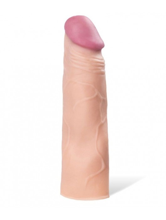 Реалистичная насадка с ярко выраженной головкой - 16,5 см. - A-toys - в Москве купить с доставкой