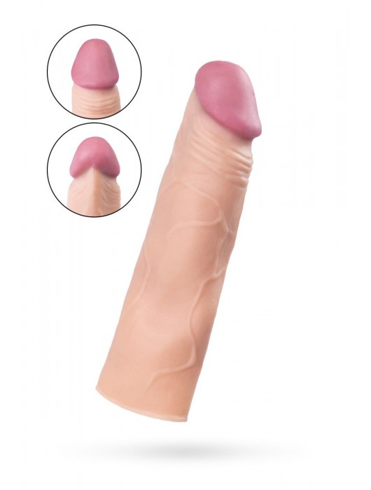 Реалистичная насадка с ярко выраженной головкой - 16,5 см. - A-toys - в Москве купить с доставкой