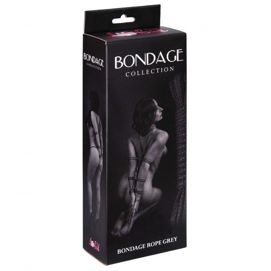 Серая веревка Bondage Collection Grey - 3 м. - Lola Games - купить с доставкой в Москве