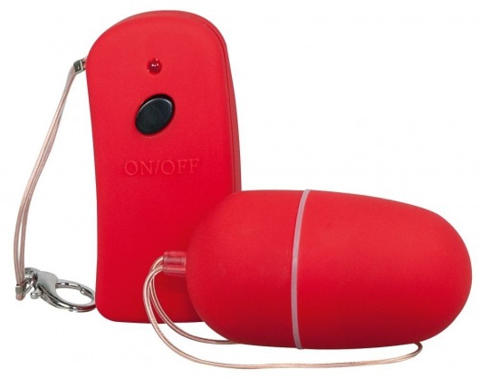 Красное виброяйцо с пультом ДУ Lust Control - Orion