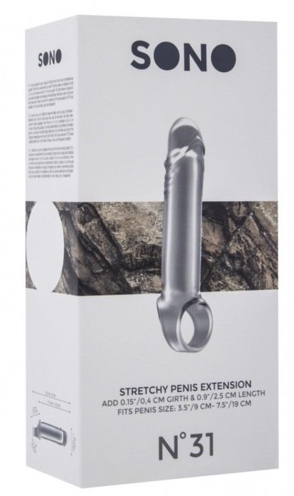 Прозрачная удлиняющая насадка Stretchy Penis Extension No.31 - Shots Media BV - в Москве купить с доставкой