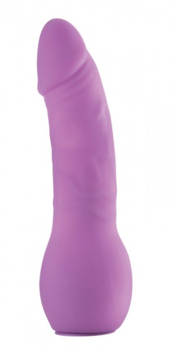 Фиолетовый страпон Deluxe Silicone Strap On 10 Inch - 25,5 см. - Shots Media BV - купить с доставкой в Москве