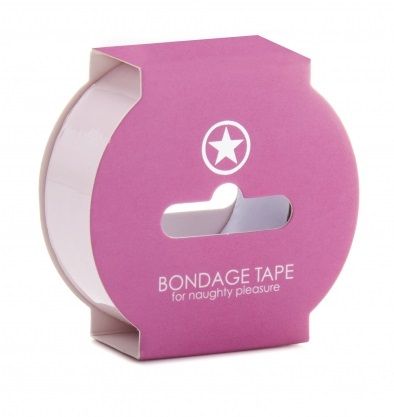Нежно-розовая липкая лента Non Sticky Bondage Tape - 17,5 м. - Shots Media BV - купить с доставкой в Москве