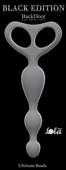 Серая анальная цепочка Ultimate Beads - 17 см. - Lola Games