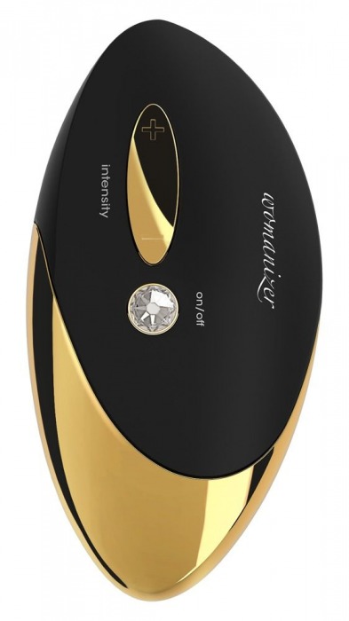 Чёрно-золотой бесконтактный вакуумный стимулятор клитора Womanizer W500 Pro - Womanizer