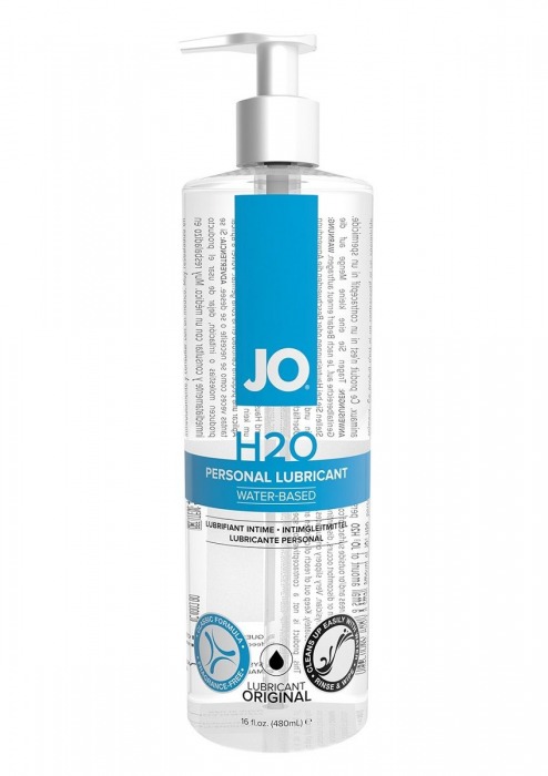 Лубрикант на водной основе JO Personal Lubricant H2O с дозатором - 480 мл. - System JO - купить с доставкой в Москве