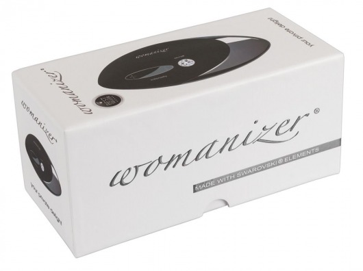 Чёрный бесконтактный стимулятор с хромированной вставкой Womanizer W500 Black Chrome - Womanizer