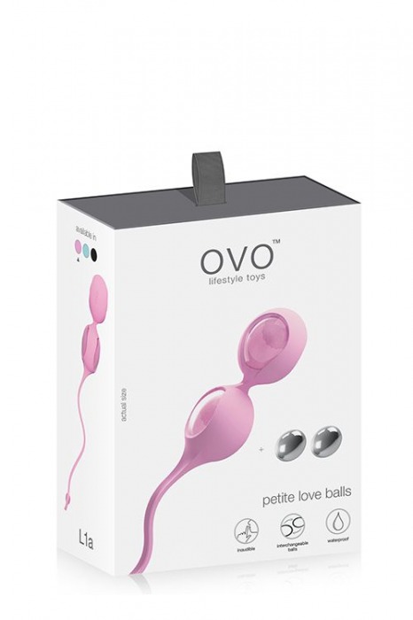 Розовые вагинальные шарики L1A - OVO