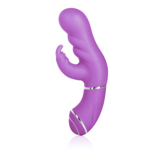 Фиолетовый вибромассажер Up! Scoop it Up! - 17,8 см. - California Exotic Novelties