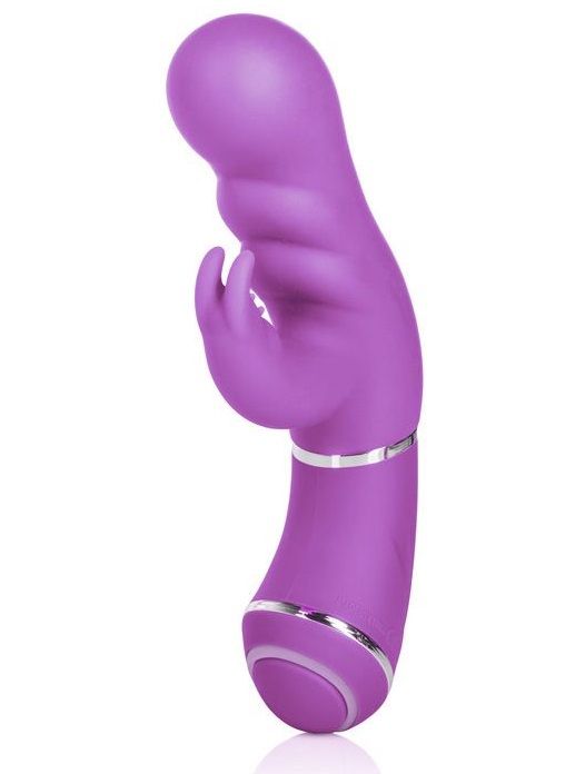 Фиолетовый вибромассажер Up! Scoop it Up! - 17,8 см. - California Exotic Novelties